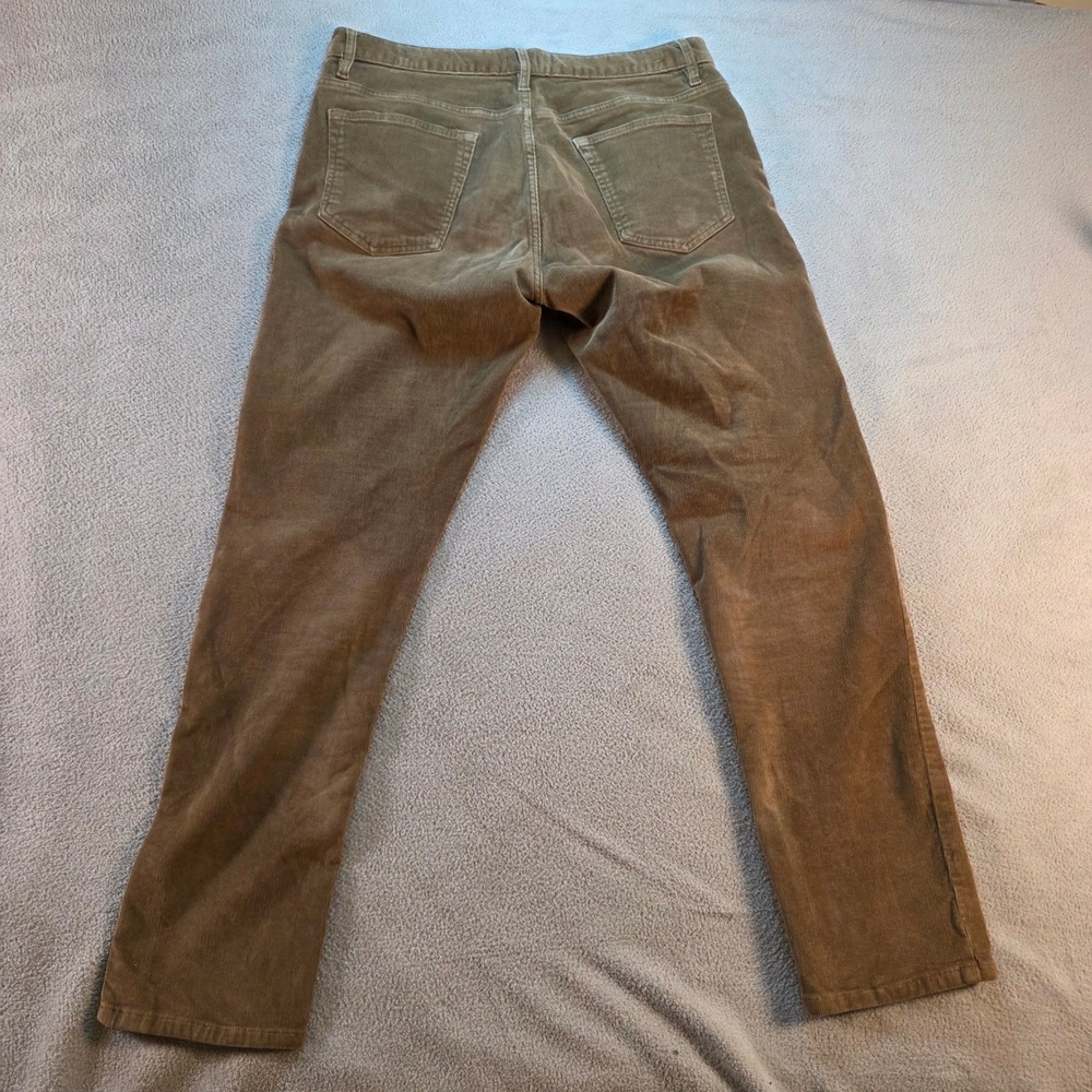 Flint and Tinder 365 Corduroy Pants Mens 33x30 Slim Fit Tan Brown 5-Pocket - Picture 5 of 6